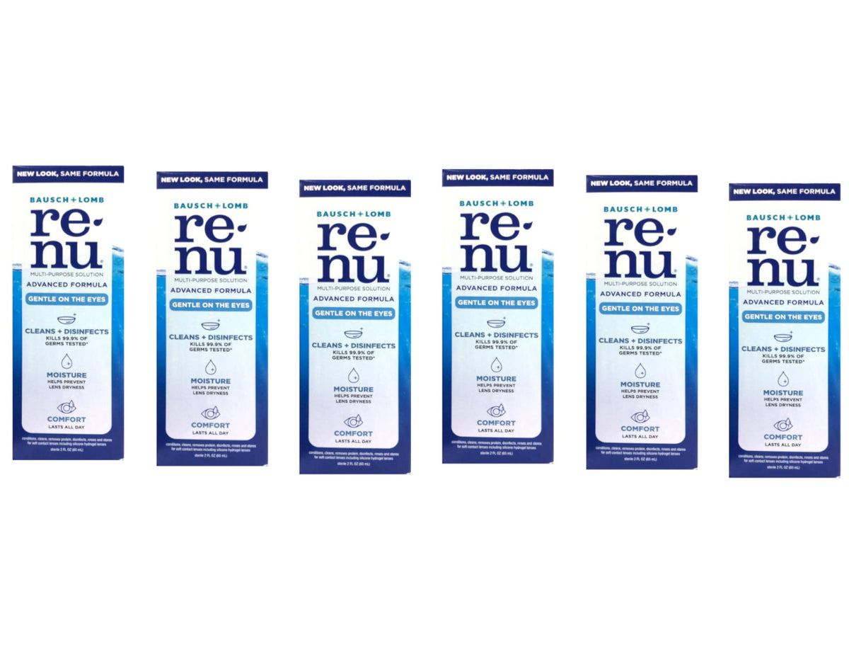 Renu Advanced de Bausch et Lomb, bouteille-2-onces pratique pour voyager et désinfecter