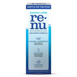 Bausch + Lomb Renu Advanced : étui lentilles illustrant le rangement sûr après utilisation