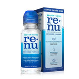 Bausch + Lomb Renu Advanced : flacon montrant le nettoyage efficace des lentilles au quotidien