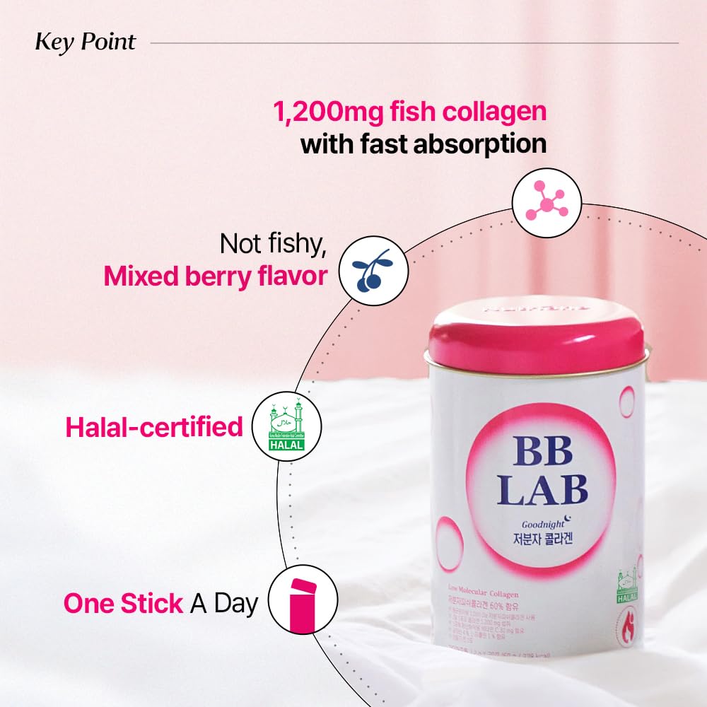 BB LAB collagène poids moléculaire faible pour absorption efficace.