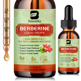 Gouttes Berberine B BEWORTHS dans une bouteille – dosage facile après les repas.