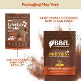 BBfL Shake whey avec vinaigre de cidre et prébiotiques pour digestion équilibrée.
