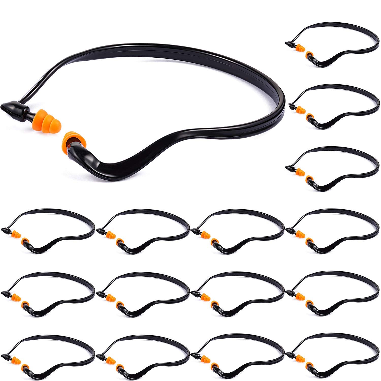 BBTO bouchons d'oreilles à bande orange, confortables et efficaces.