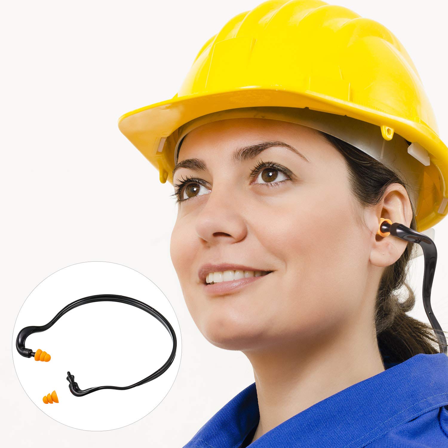 BBTO bouchons d'oreilles avec cordon autour du cou, pratique en déplacement.