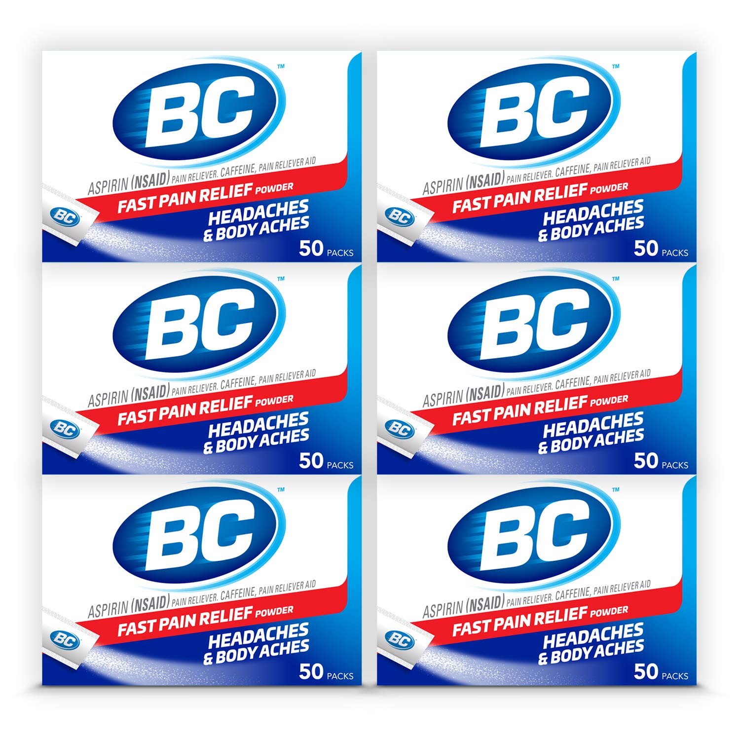 BC Powder Original – boîte d'emballage pratique pour emporter lors de déplacements et urgences douleur.