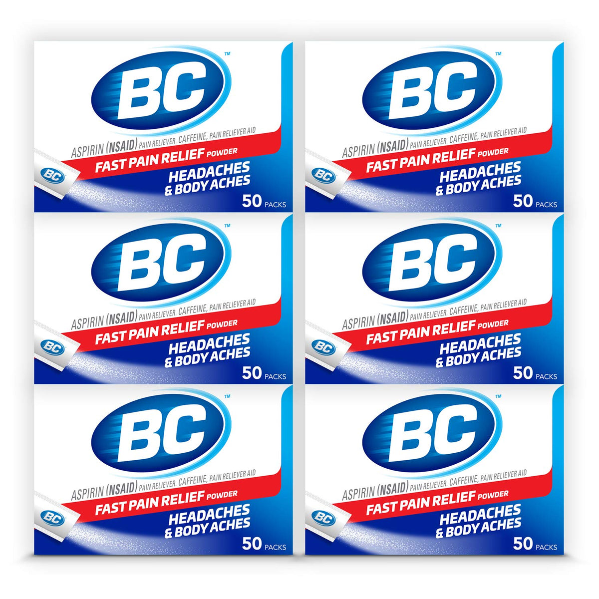 BC Powder Original – boîte d'emballage pratique pour emporter lors de déplacements et urgences douleur.
