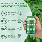 Bcuelov Moringa – Antioxydants et minéraux visibles dans la formule