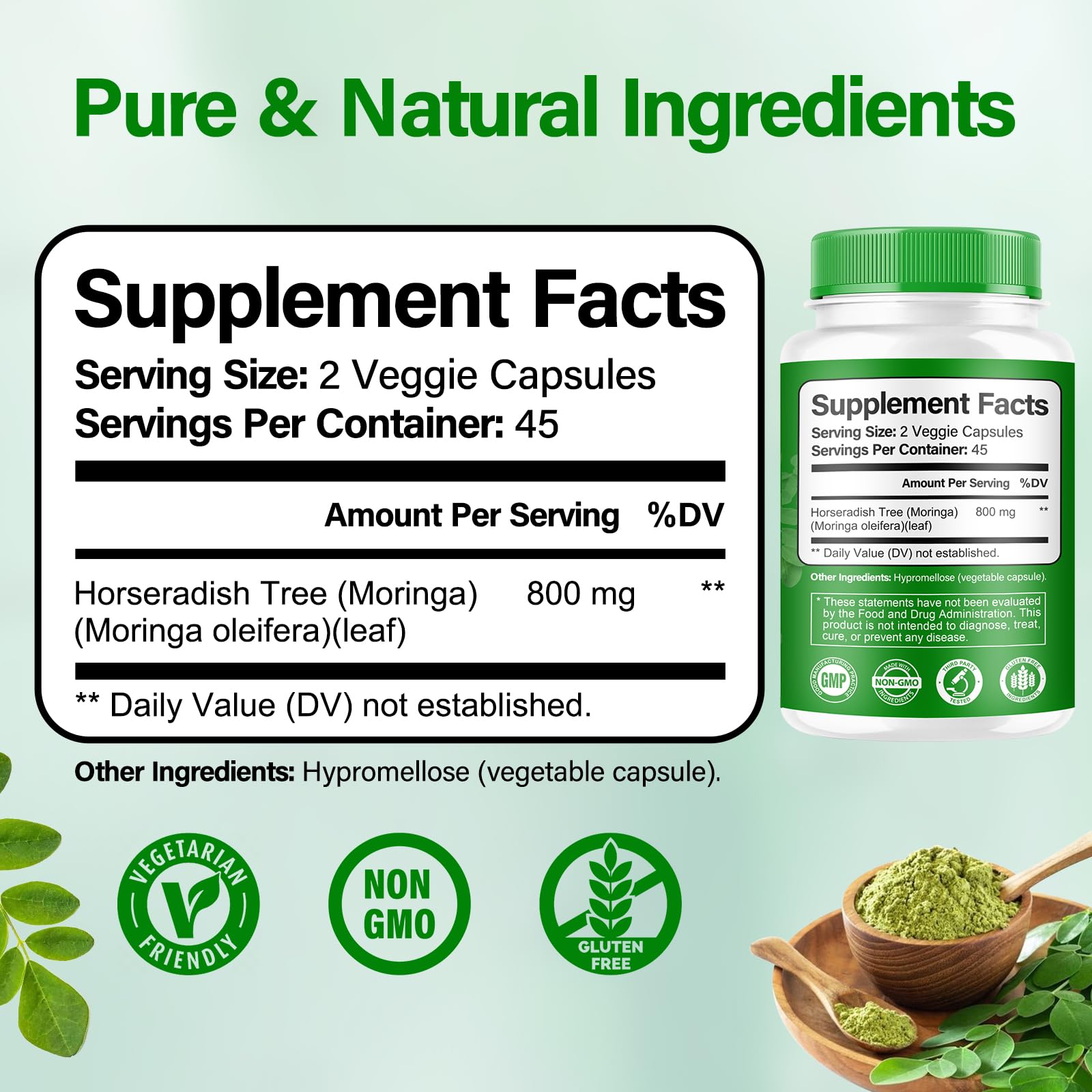 Bcuelov Moringa – Capsule individuelle, prise quotidienne pratique