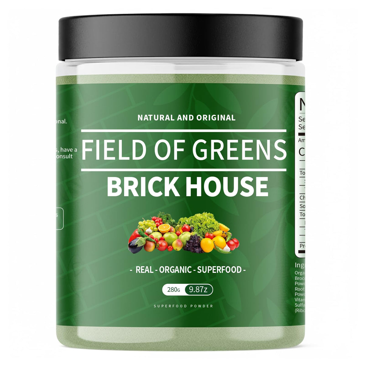 BDQBDQ Champ de Verdure: bouteille montrant le complément nutritionnel sain pour le quotidien.