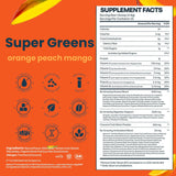 BE AMAZING Super Greens ajouté à une boisson, prébiotiques pour la digestion
