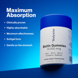 Be Bodywise Biotine Gommes : sans sucre ajouté, formulation propre.