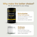Conseil d'utilisation Be Bodywise Shilajit pur gold, deux gommes par jour