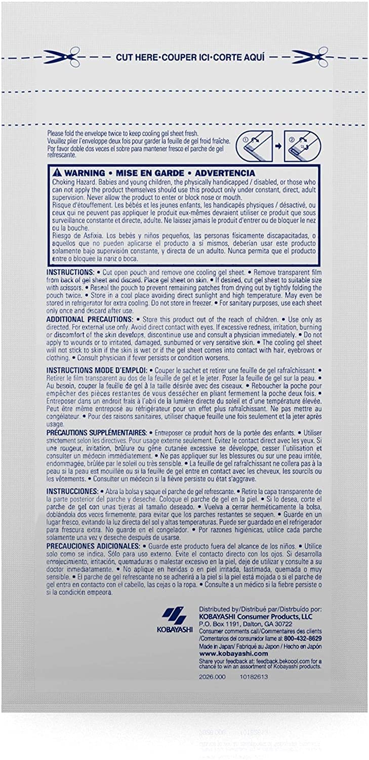 Be Koool adhesion douce sur la peau, maintien confortable.