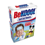 BeKoool – feuilles de gel front enfant, soulagement rapide du fièvre sans réfrigération.