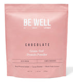 Be Well par Kelly LeVeque – protéine de boeuf cacao en bouteille, bénéfices et usage.