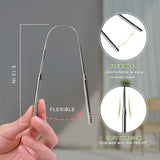 Bealihelp gratte-langue lot de 2, pratique pour la famille.