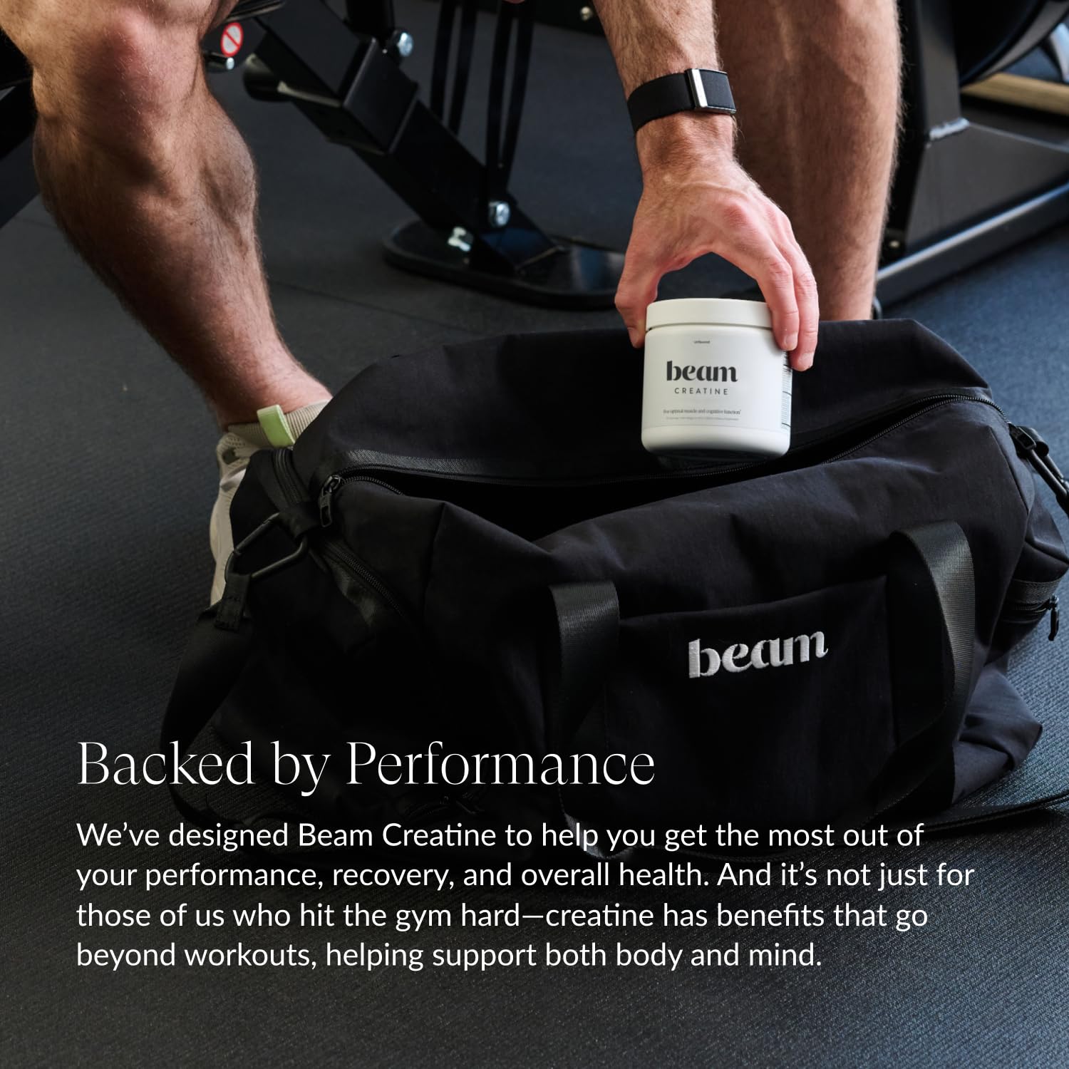 Beam Poudre après entrainement, aide à la récupération musculaire.