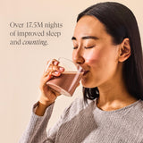 Étiquette vegan et sans gluten sur Beam Dream Sleep Powder.