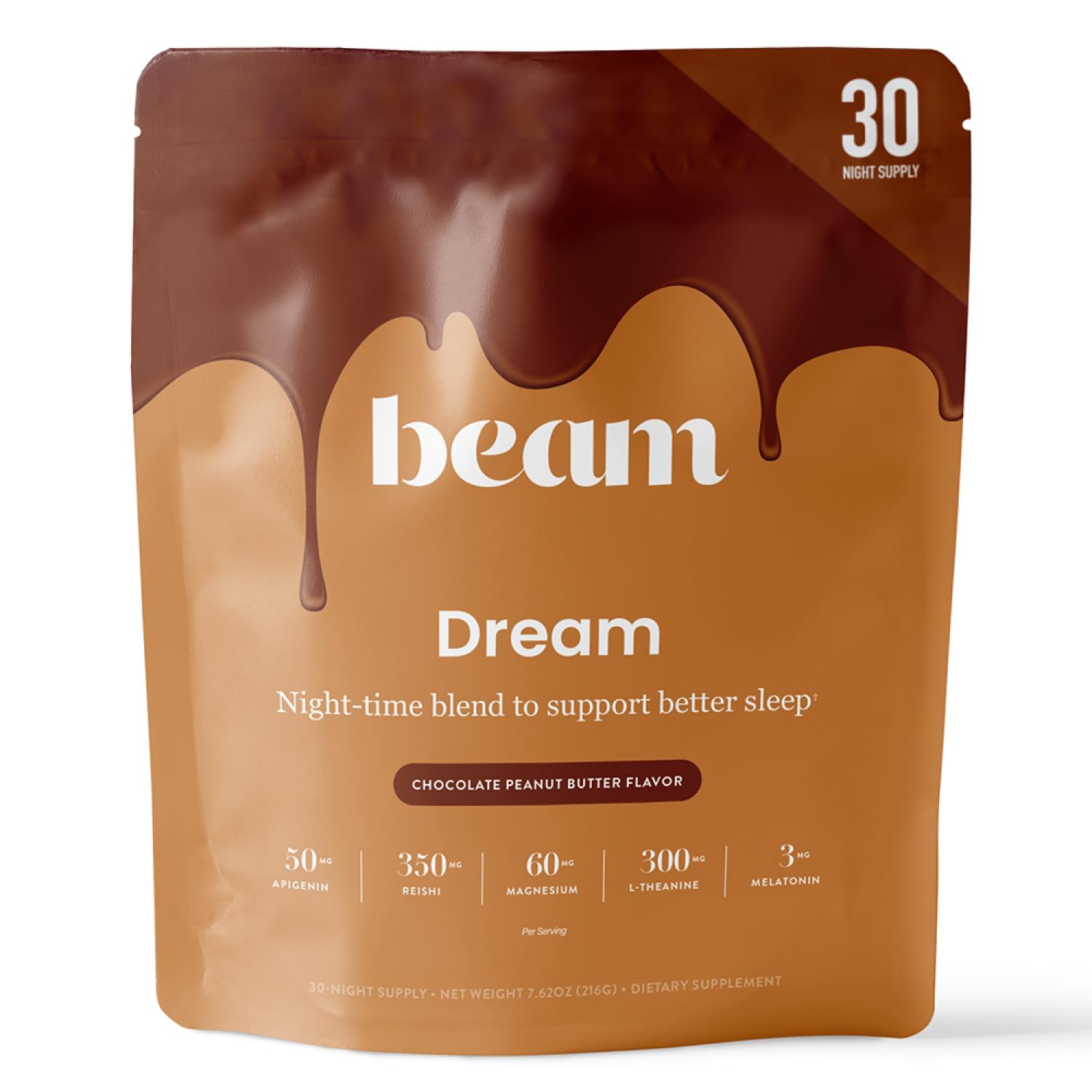 Beam Dream Sleep Powder poche : préparation facile pour une douceur nocturne apaisante.