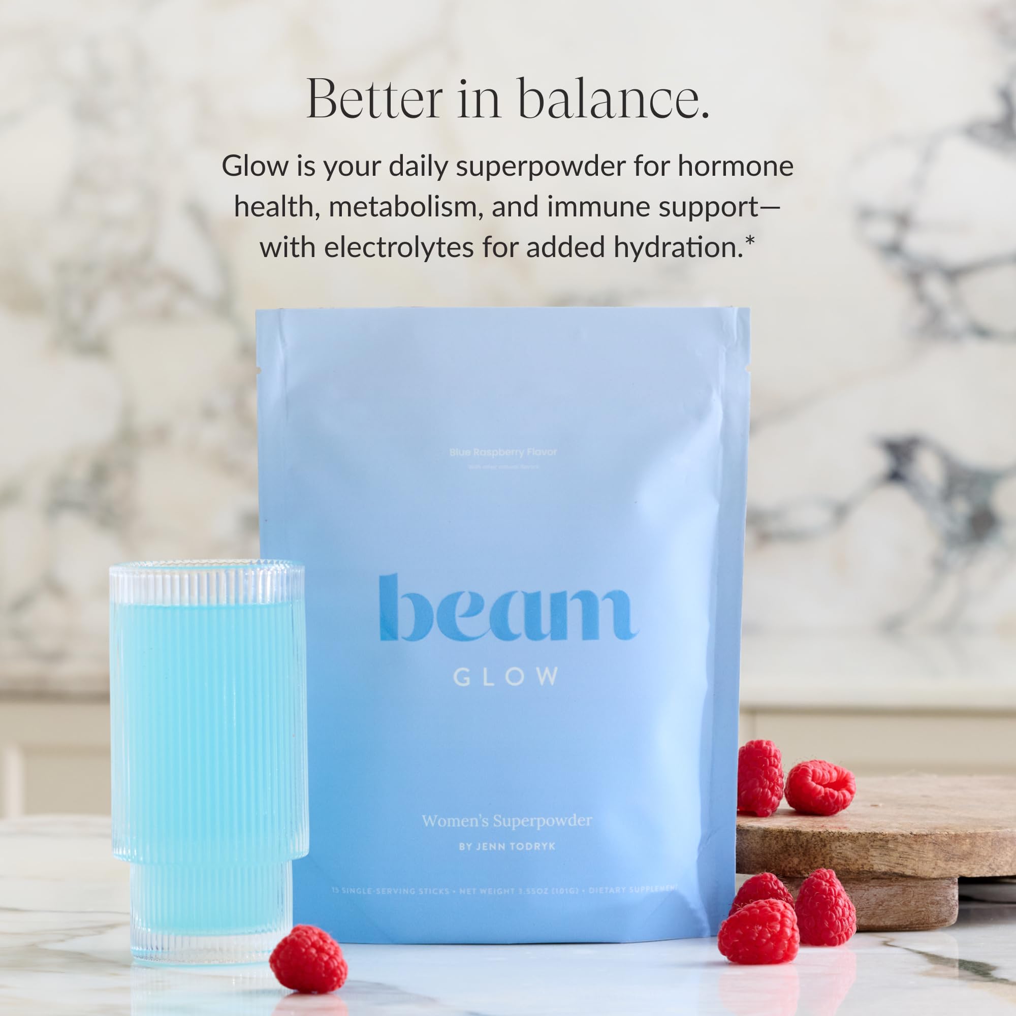 Beam Glow — liste d’ingrédients clés et leur présence dans la formule.