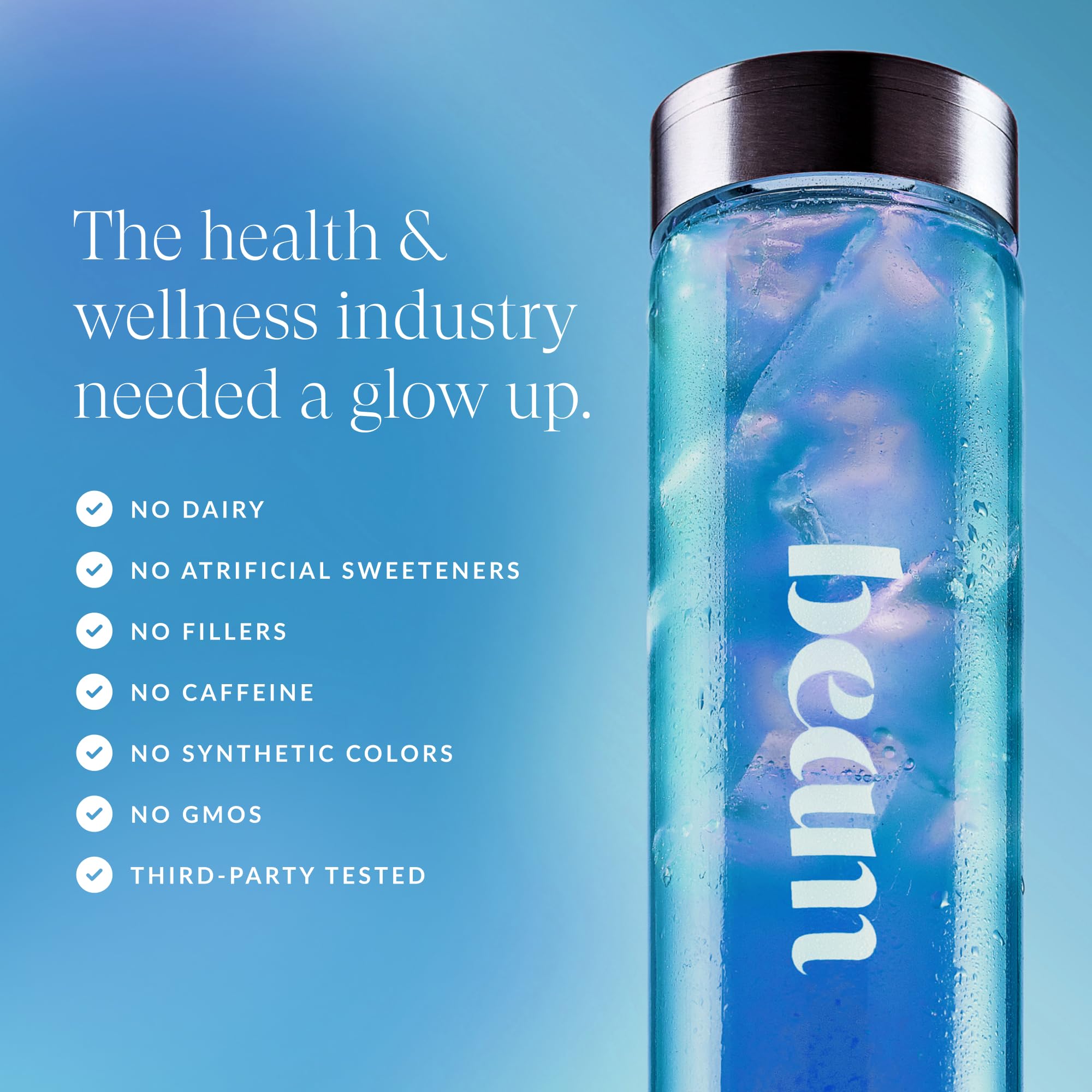 Beam Glow — moment soin intérieur pour peau, cheveux et ongles grâce au mélange.