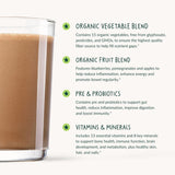 Beam Kids All-in-One poudre, préparation smoothie fruit nutritif.
