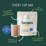 Beam Kids poudre doseur intégré facilitant les portions quotidiennes
