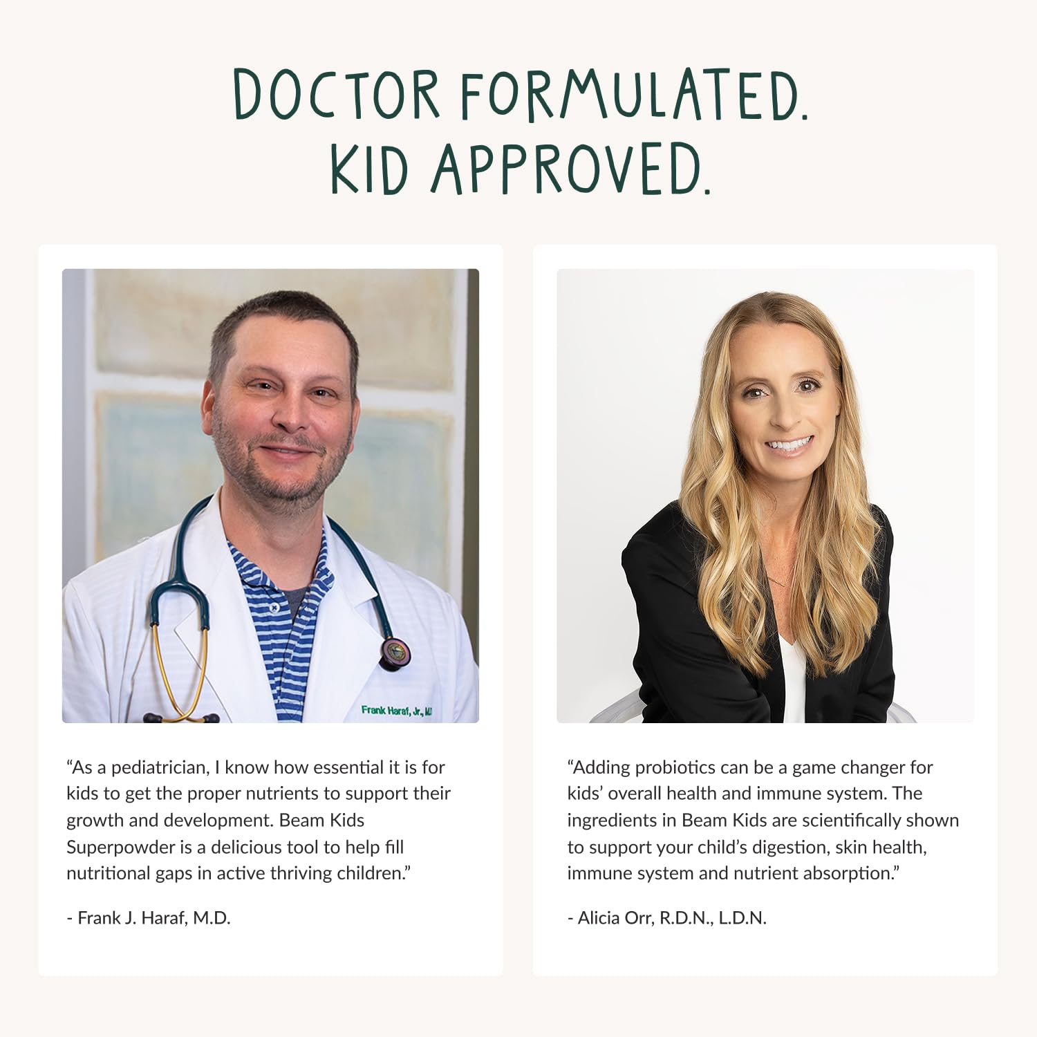 Beam Kids poudre avec probiotiques et prébiotiques pour l'équilibre intestinal