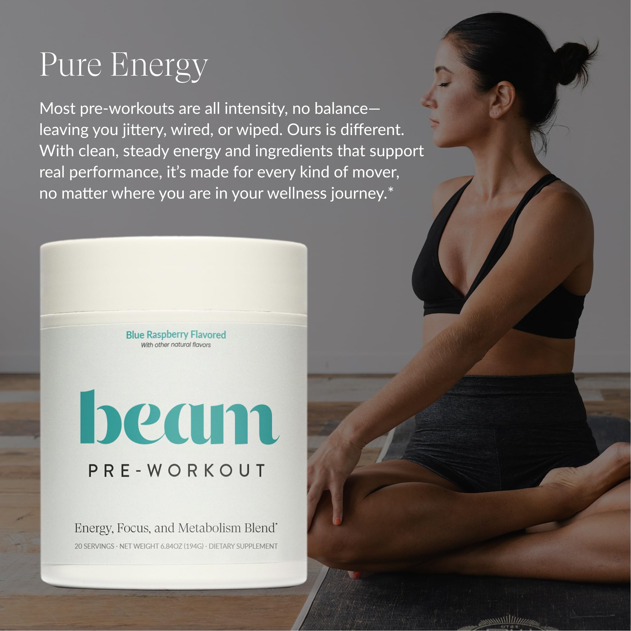 Beam Pré Workout formule équilibrée pour sportifs quotidiens sans artificiels
