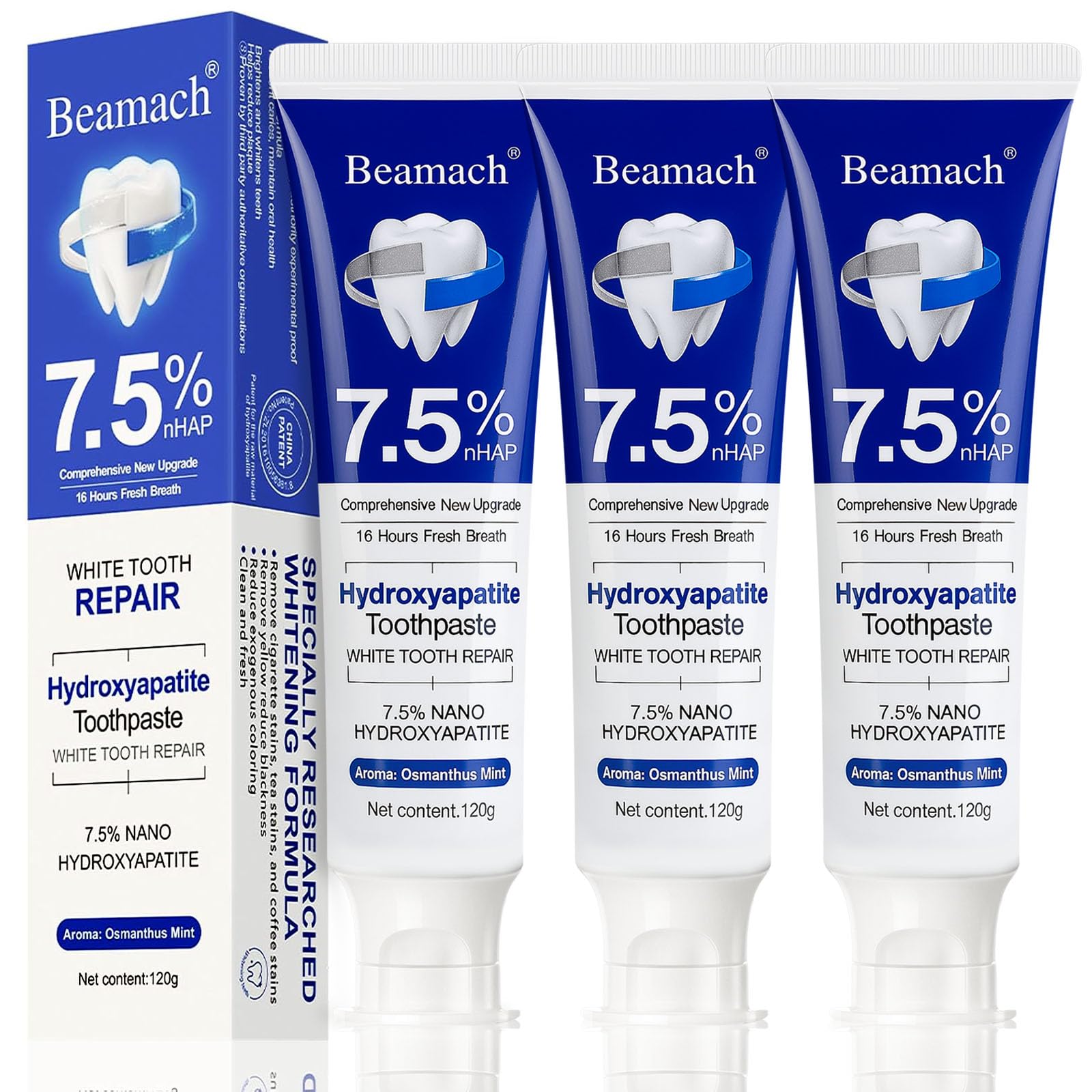 Beamach Pâte hydroxyapatite - tube : action douce pour l'émail sensible.