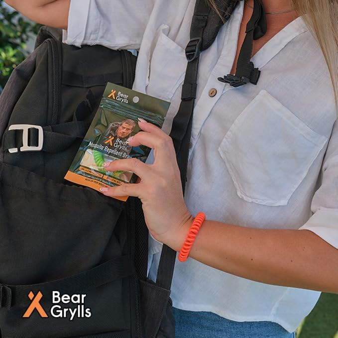 Bracelet Bear Grylls, huiles essentielles naturelles pour une sensation fraîche lors de vos balades.