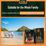 Bracelet répulsif Bear Grylls pour enfants, sécurité et confort lors des activités en plein air.