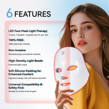 BeaRay masque-visage LED, mode 7 couleurs pour divers besoins cutanés