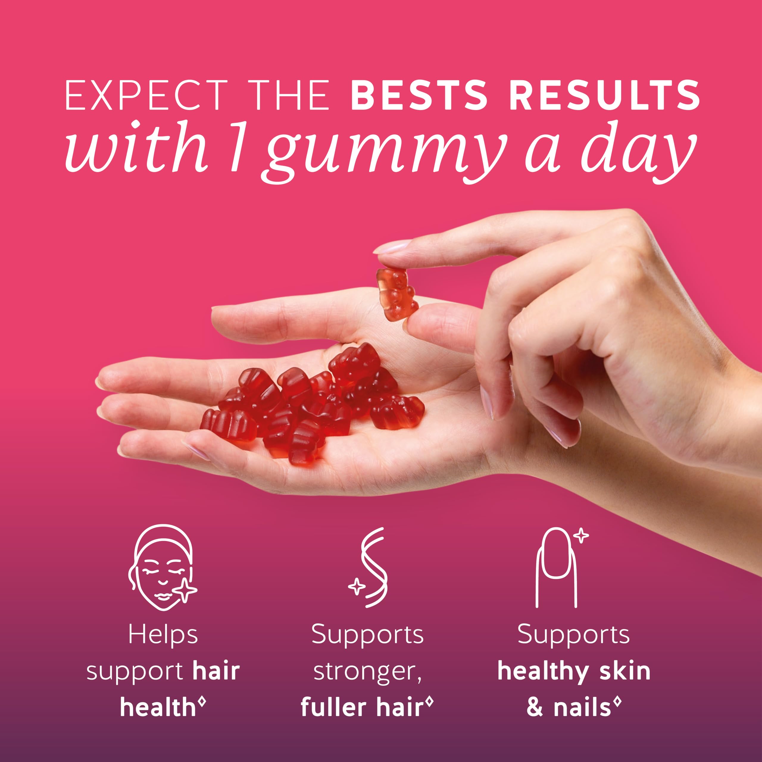 Gommes Bears with Benefits pour cheveux plus forts et sains