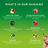 Gommes Bears with Benefits grenade et betterave, soutien potentiel immunitaire et vitalité