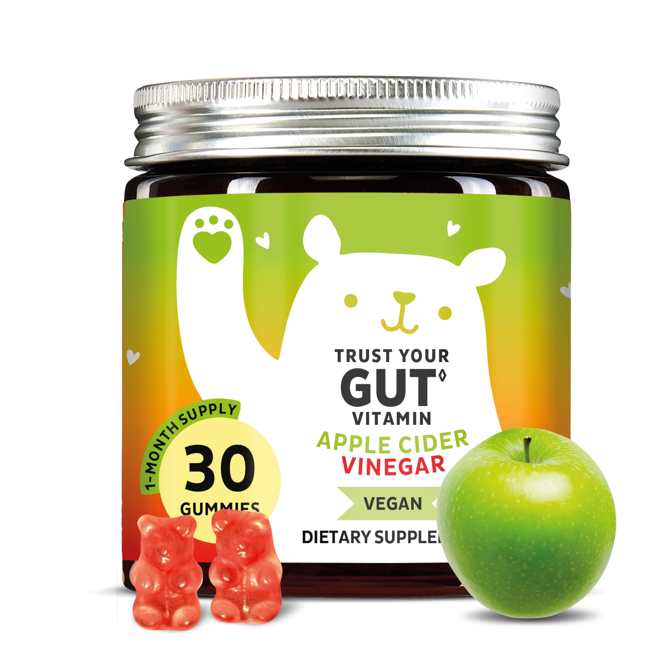 Gommes Bears with Benefits en bouteille, vinaigre de pomme pour métabolisme et digestion