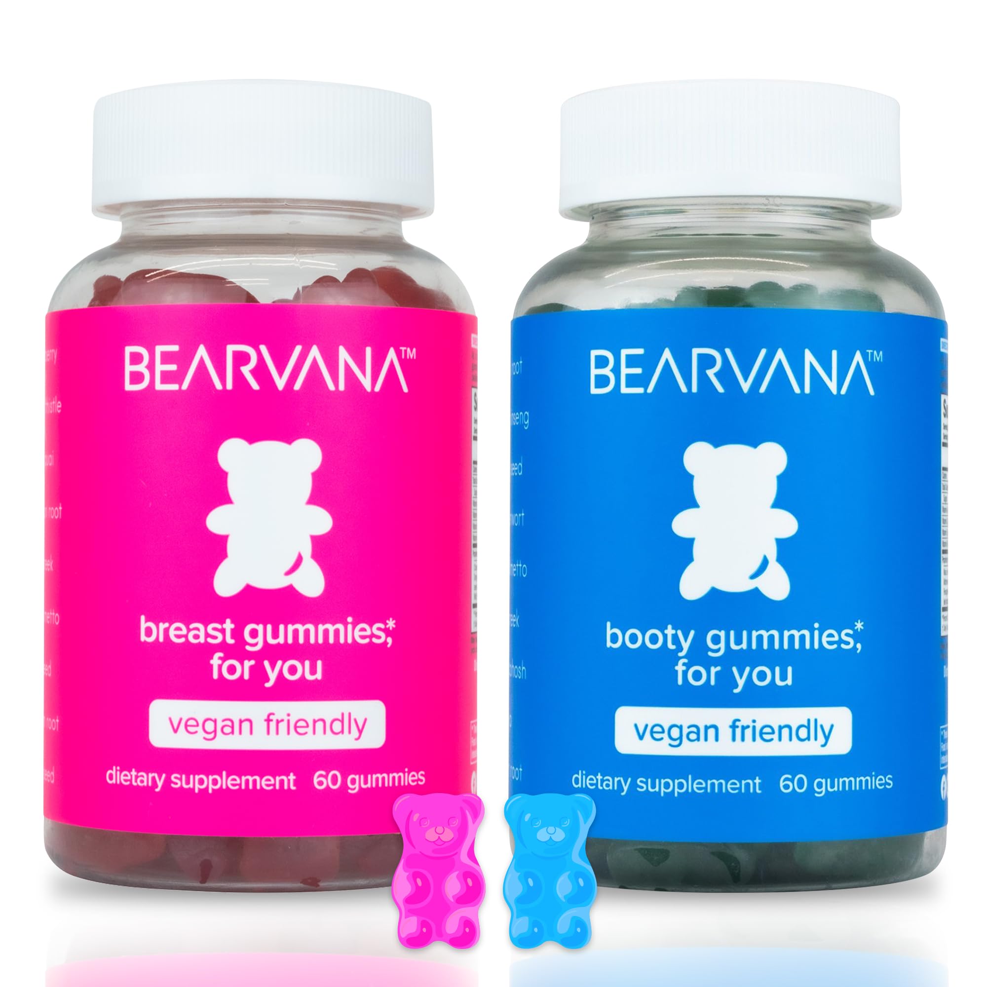 BEARVANA Top et Peach: duo pratique dans une bouteille pour votre routine.