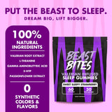 Beast Bites bouteille valériane nocturne sans mélatonine.
