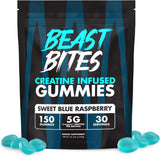 BEAST BITES Gommes Creatine en framboise bleue pour la force et récupération