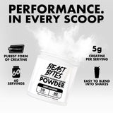 BEAST BITES Creatine Monohydrate – dosage 5 g par portion pour une utilisation précise