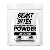 BEAST BITES Creatine Monohydrate – emballage clair pour suivre l'apport quotidien et la performance