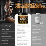 Gomme BEAST BITES Nutrition créatine monohydrate – saveur Ananas et emballage attrayant.