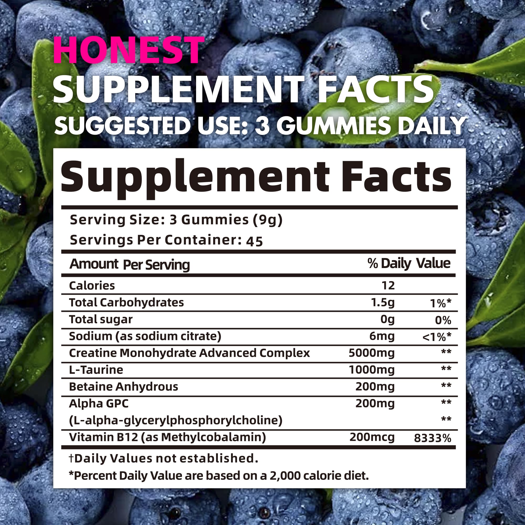 Trois gommes par prise BEAST BITES Nutrition, consommation facile à tout moment