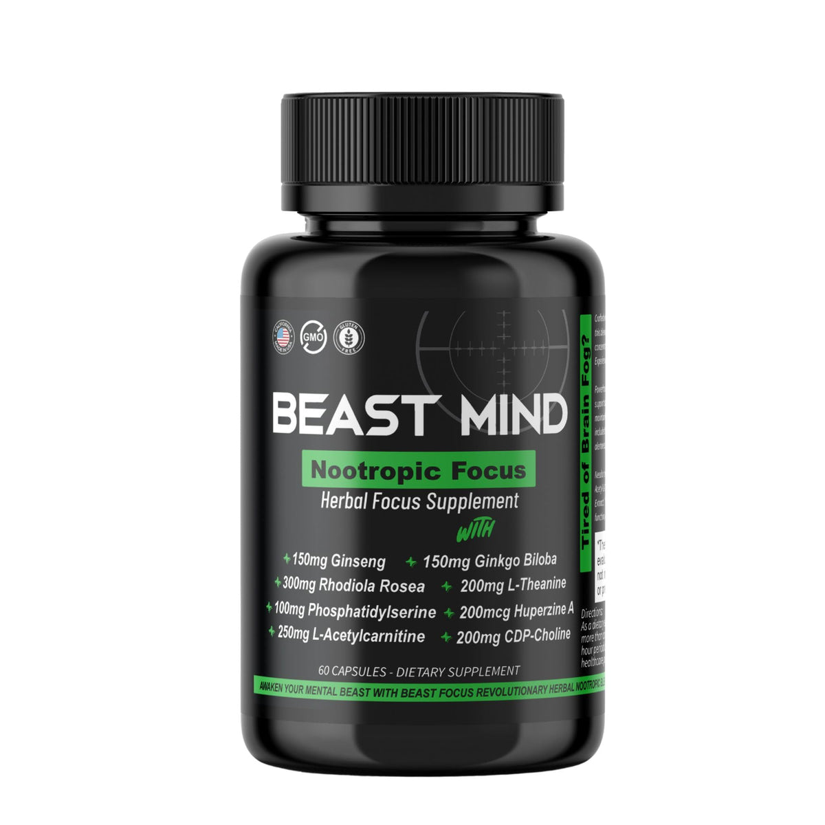Beast Mind Focus: flacon sur le bureau pour une concentration accrue