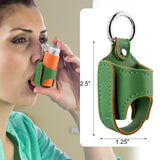 Beautyflier étui inhalateur violet compact pour voyage sans encombre.