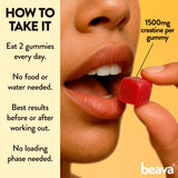 Beava : dosage 3 g par portion via deux gommes