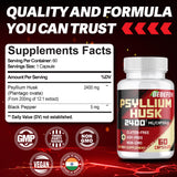 Capsules BEBEFEN psyllium avec poivre noir pour meilleure absorption et efficacité.