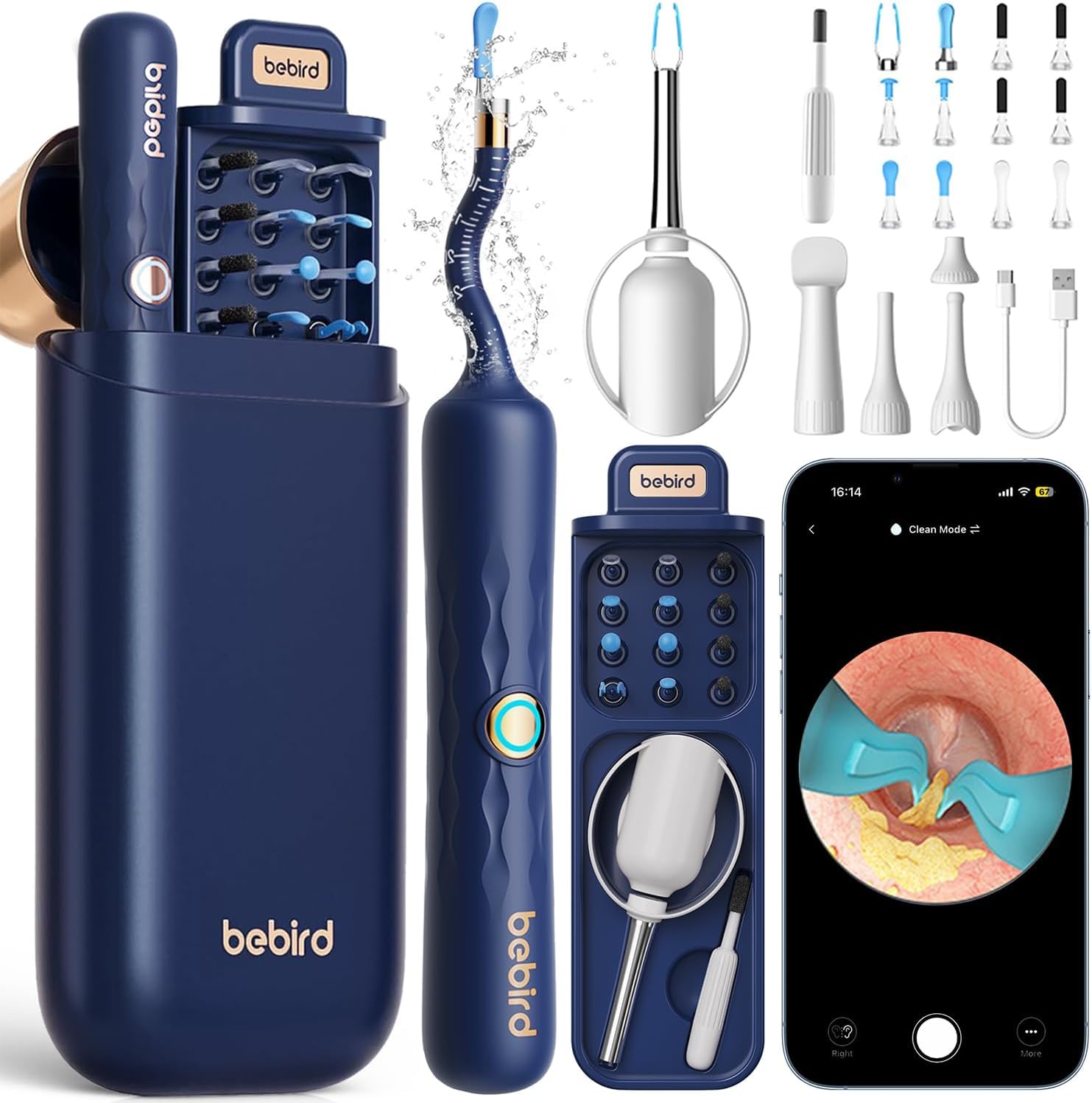BEBIRD Earsight Plus montre des images nettes grâce à une lentille précision 3P.