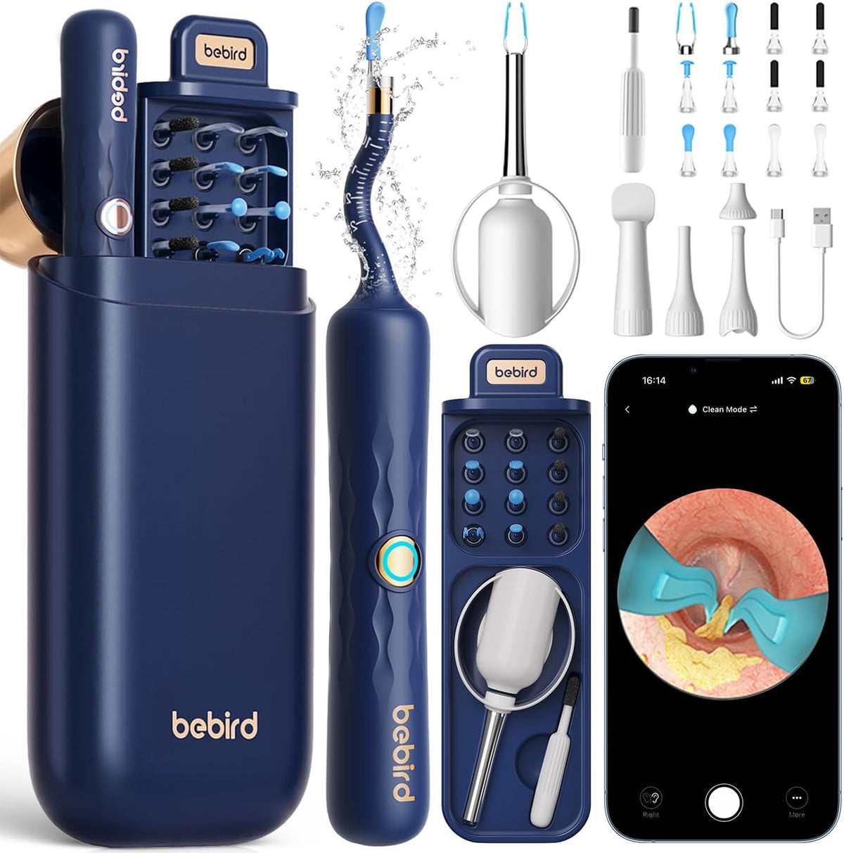 BEBIRD Earsight Plus montre des images nettes grâce à une lentille précision 3P.