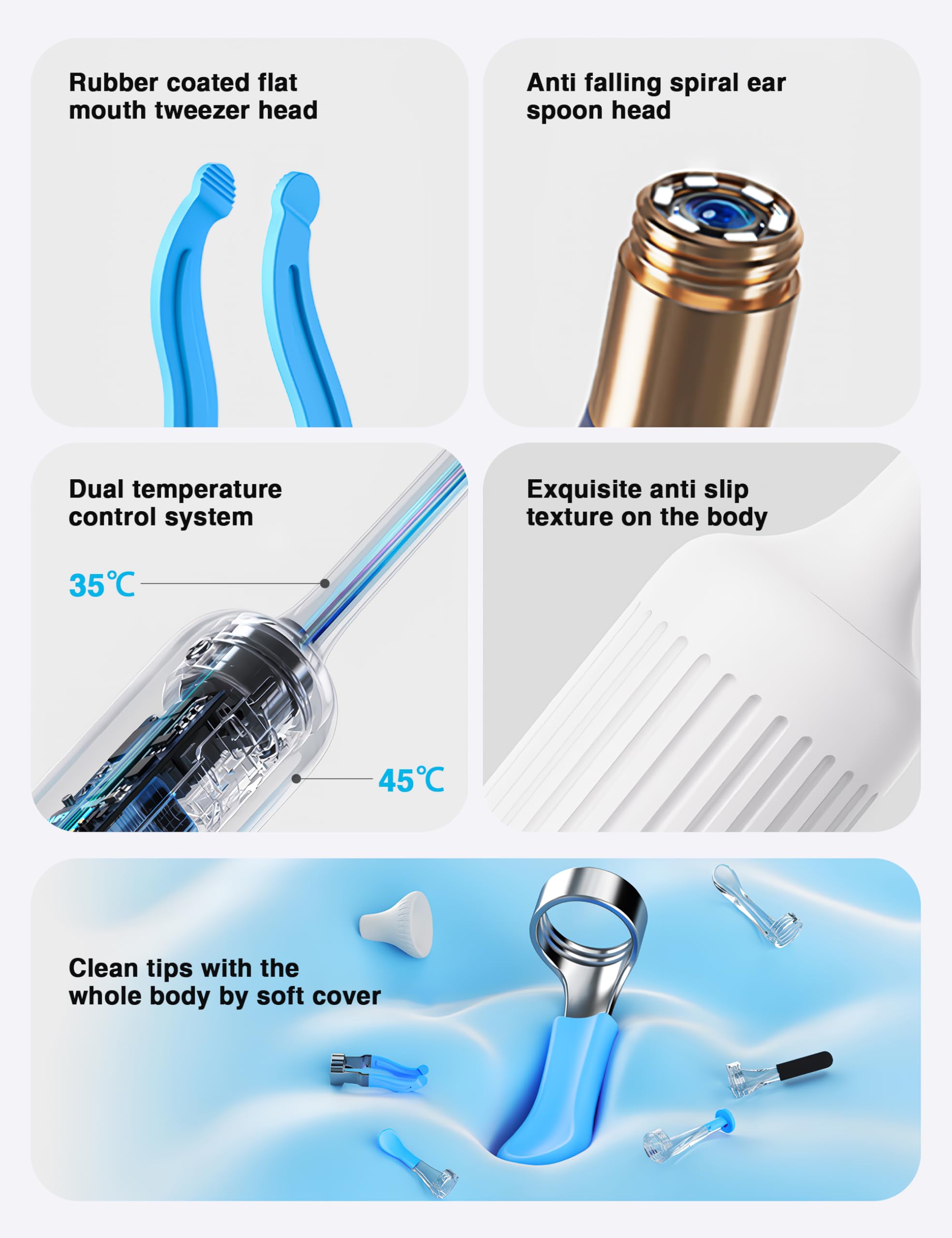 BEBIRD Earsight Plus scale-securite-insertion protège le tympan lors du nettoyage